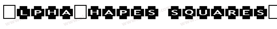 AlphaShapes squares字体转换